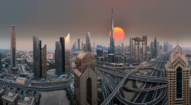istock Dubai skyline during sunrise, United Arab Emirates. 1163496064
