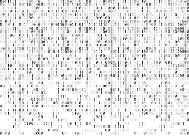 Vector illustration of binary codes background