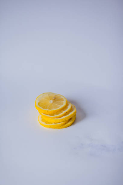 istock Yellow lemon in different variants on the white background 1163497362
