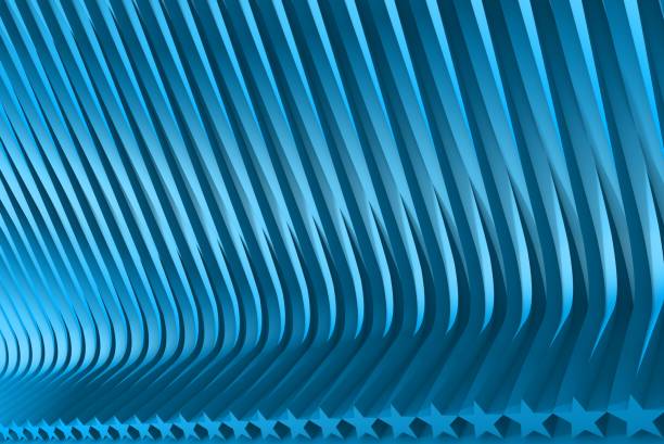 istock modern light blue 3D Illustration of abstract background - geometric surfaces formed by extruded star shape, christmass or veterans day concept 1163498051