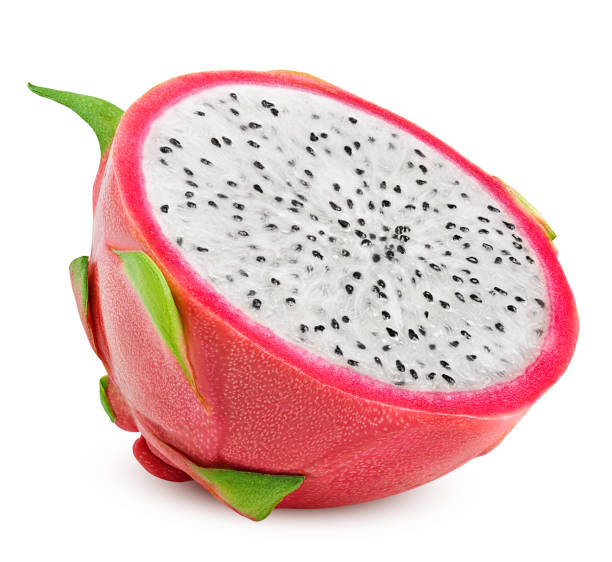 istock dragon fruit slice, pitahaya, pitaya, isolated on white background, clipping path, full depth of field 1163499579