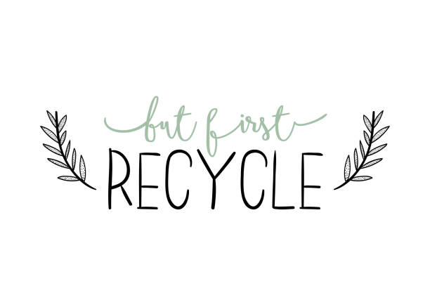 Zero waste life quote. Zero waste life quote. Trendy hand drawn cute lettering in scandinavian simple style. Vector. Go green drawing of a save the earth posters stock illustrations