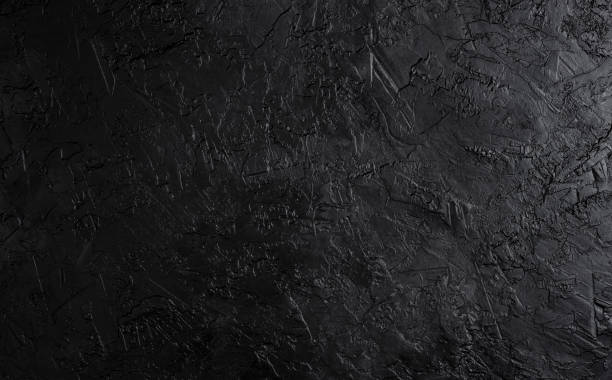 istock Black stone texture, dark slate background, top view 1163507485