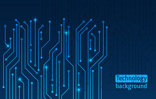Hightech Technology Background Texture Stock Illustration - Download ...
