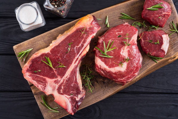 istock Variety of raw beef meat steak 1163514978