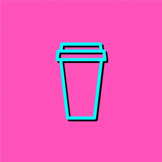 Vector illustration of Disposable cup