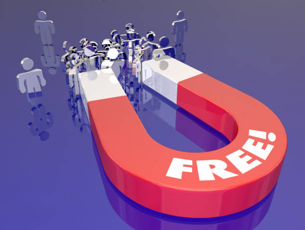 istock Free Attract More Customers Complimentary Gift 3d Illustration 1163519688