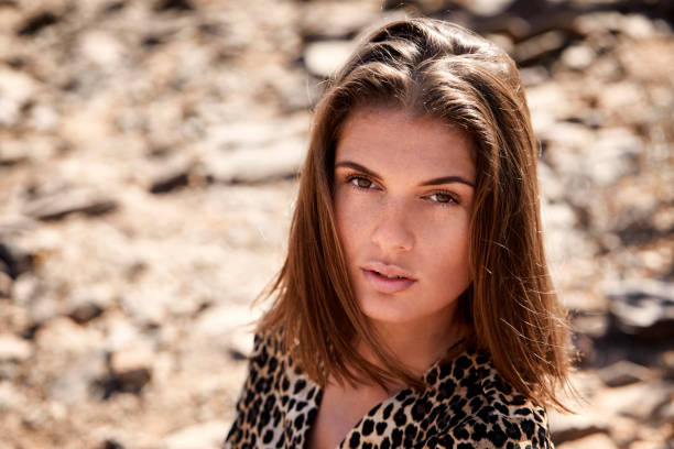 istock Brunette in animal print 1163524772