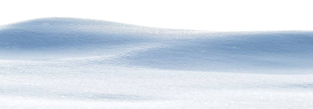istock Snowy white clean snow texture. Snowdrift isolated on white background. Wide format. 1163526619