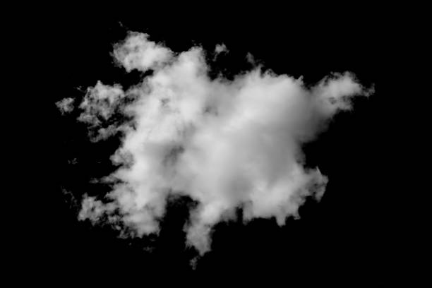 cloud isolated on a black background - 3615 imagens e fotografias de stock