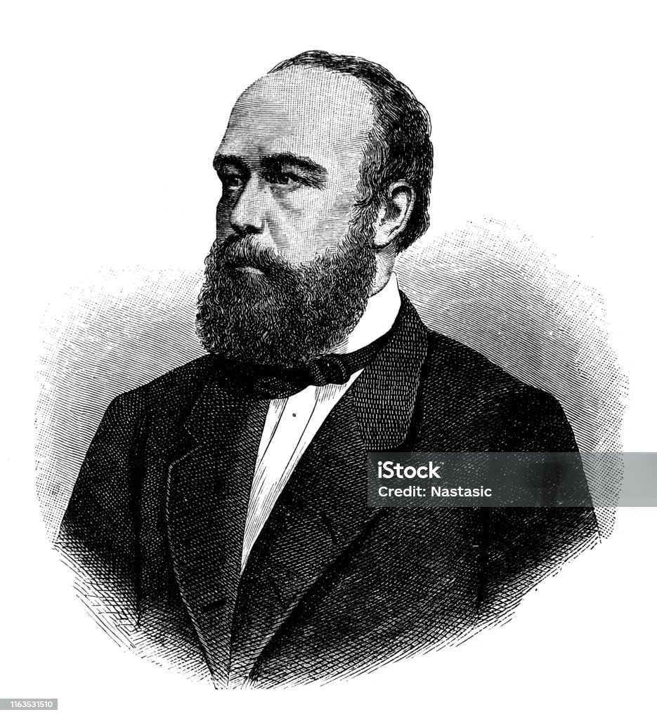 Ilustración de Rudolf Von Bennigsen Era Un Político Alemán Descendiente ...