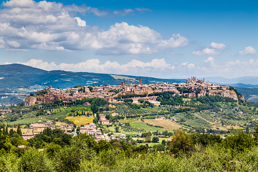 Beautiful view of the old town of Orvieto, Umbria, Italy
