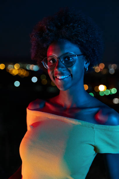 istock Nightlife with city lights at background 1163533612