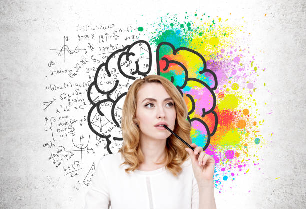 istock Pensive woman and creative thinking concept 1163535114
