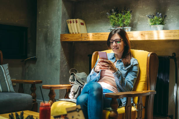 istock Young woman in cafe 1163537423