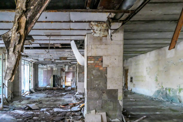 istock Chernobyl - Decaying building from the inside 1163540828