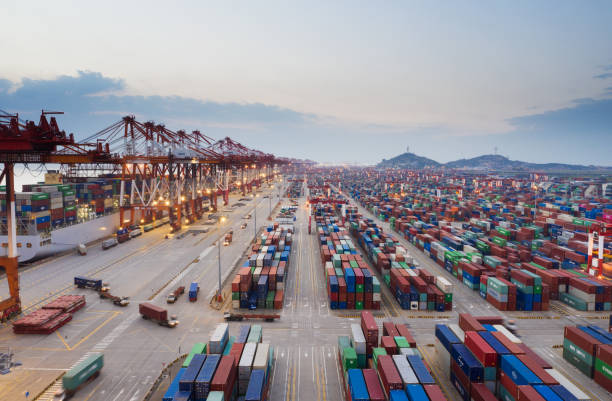 istock aerial view port at shanghai 1163541995