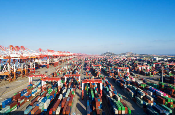 istock aerial view port at shanghai 1163542090