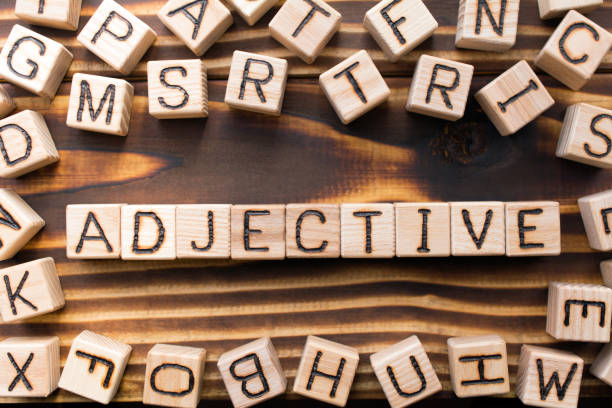 istock word adjective composed of wooden 1163543358