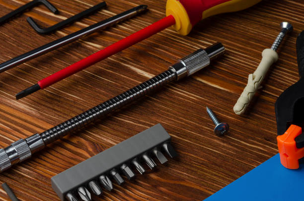 istock A set of working tools for doing household chores 1163544569