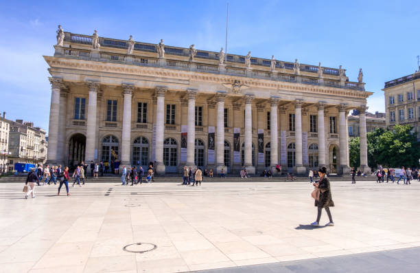 gran teatro en burdeos, francia - opera house opera stage theater european culture fotografías e imágenes de stock