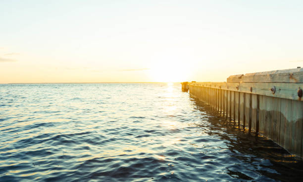 istock Beautiful sunset background, Long Beach Island, NJ 1163547558