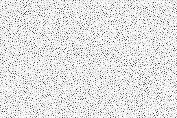 Vector illustration of Black and white grainy abstract background. Halftone - pointillism pattern with random dots.