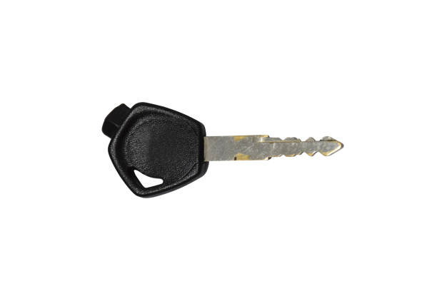 istock Black Motorcycle Key Isolated on white background with clipping path. 1163551803