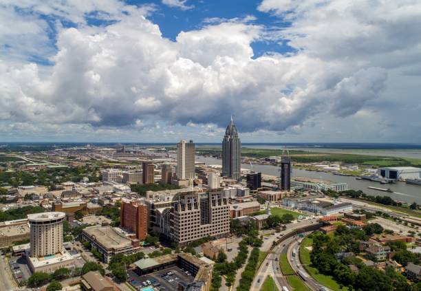 istock Downtown Mobile, Alabama riverside cityscape 1163553497