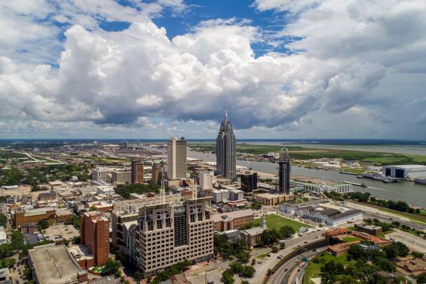 istock Downtown Mobile, Alabama riverside cityscape 1163553584