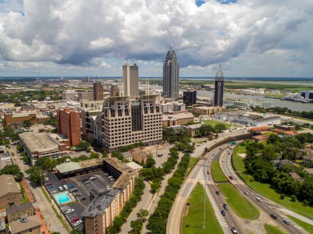 istock Downtown Mobile, Alabama riverside cityscape 1163553599