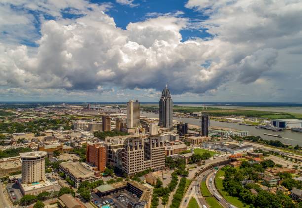 istock Downtown Mobile, Alabama riverside cityscape 1163553710
