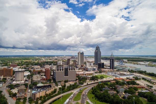 istock Downtown Mobile, Alabama riverside cityscape 1163553768