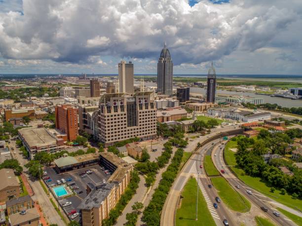 istock Downtown Mobile, Alabama riverside cityscape 1163553771
