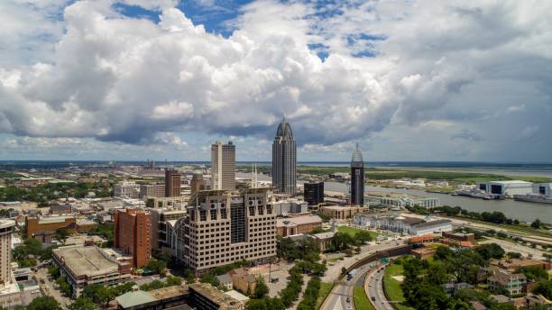 istock Downtown Mobile, Alabama riverside cityscape 1163553772