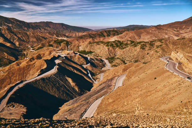 istock Tizi n Tichka mountain pass in Morocco 1163560150