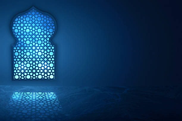 istock Islamic design greeting card background 1163560296