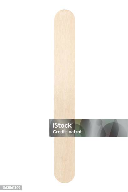 Wooden Icecream Sticks On White Background Stock Photo - Download Image Now  - Stick - Plant Part, Ice Cream, Flavored Ice - iStock