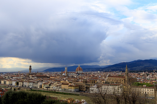 Cattedrale di Santa Maria del Fiore, panoramic view of Florence.