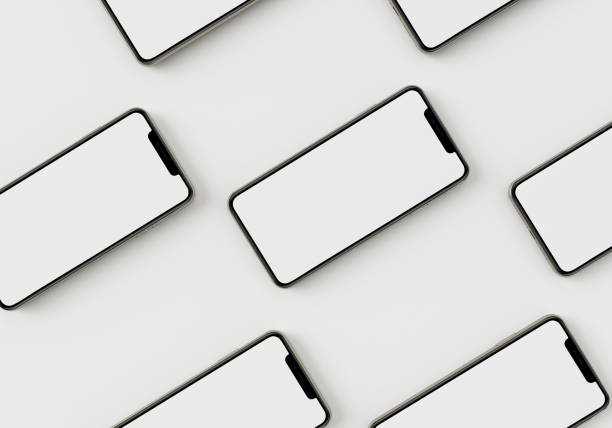 istock 3d render illustration hand holding the white smartphone with full screen and modern frame less design - isolated on white background 1163561491