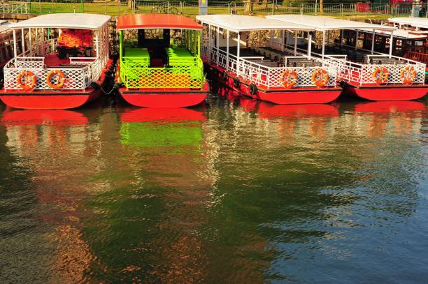 istock Colourful Boats in Singapore 1163561544