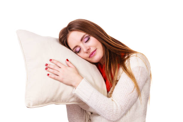 istock Girl relaxing on pillow. 1163572962
