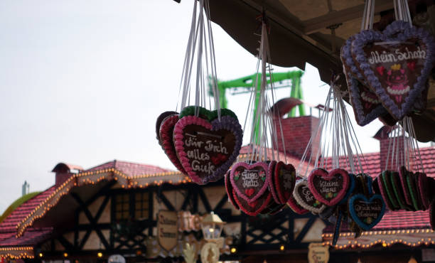 istock gingerbread heart on a Beer Fest or amusement park or state fair 1163576030