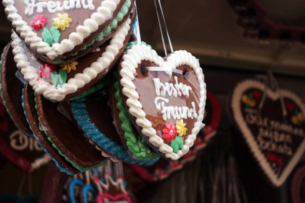 istock gingerbread heart on a Beer Fest or amusement park or state fair 1163576616