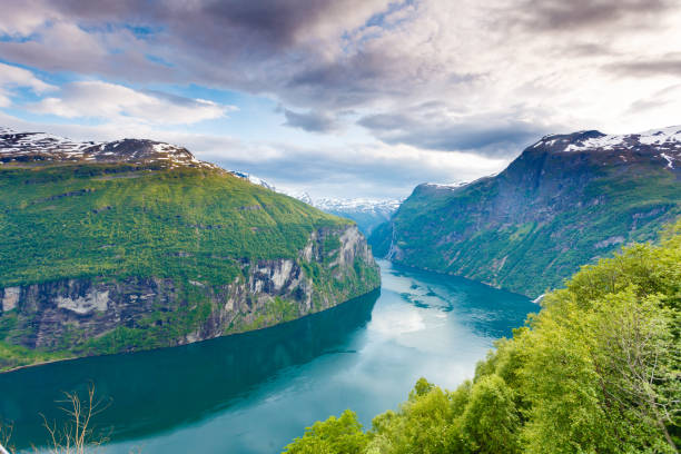 istock View on Geirangerfjord from Flydasjuvet viewpoint Norway 1163577437