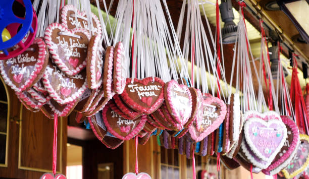 istock gingerbread heart on a Beer Fest or amusement park or state fair 1163577958