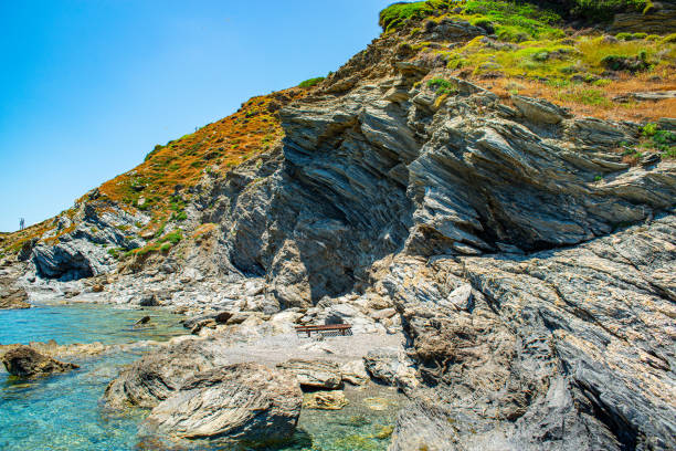 Image of the Greece island Skiathos beach in the sunny day