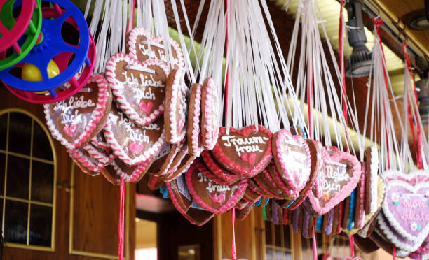 istock gingerbread heart on a Beer Fest or amusement park or state fair 1163578077