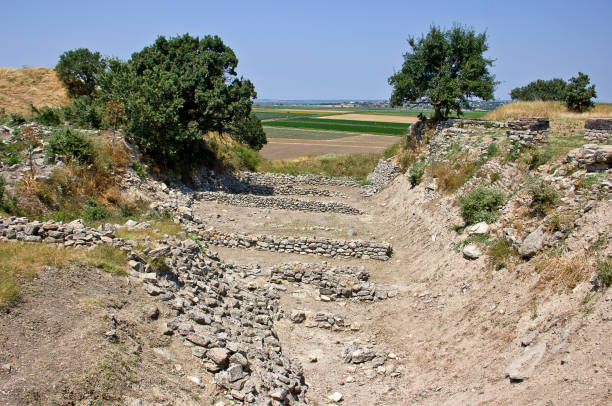 istock Ruins of ancient Troia city 1163578289