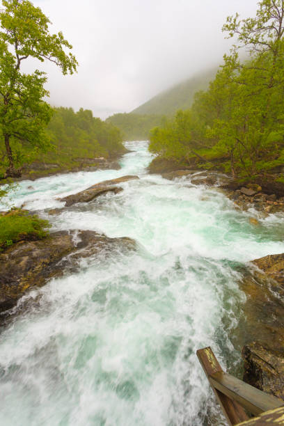 istock Waterfall along the Aurlandsfjellet Norway 1163578945